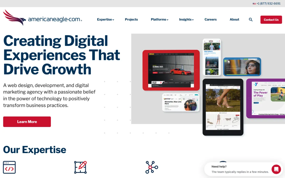 Americaneagle.com homepage, captured September 28, 2026